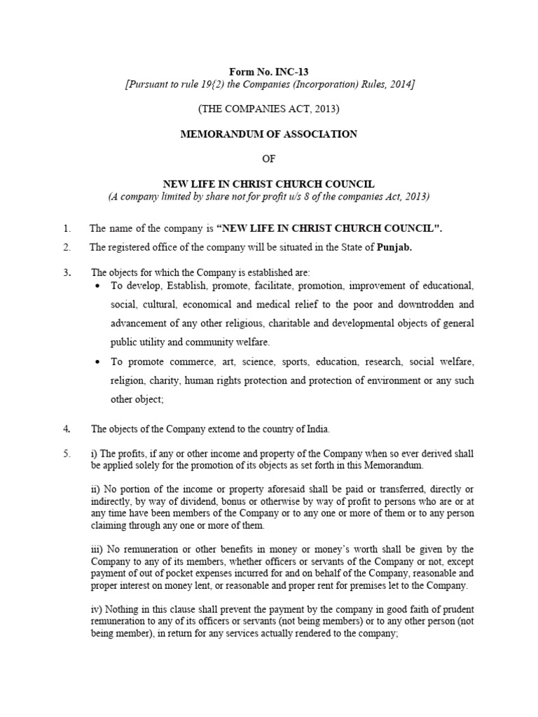MEMORANDUM OF ASSOCIATION MEANING IN URDU WITH EXAMPLE PDF intelligence overview