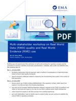 Multi-Stakeholder Workshop On Real World Data (RWD) Quality and Real World Evidence (RWE) Use