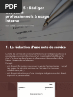 Modèle de note de service concise | PDF