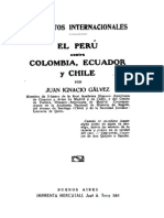 Conflictos Internacionales. El Perú Contra Colombia, Ecuador y Chile. (1919)