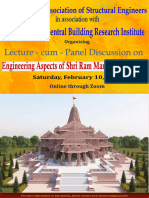 Flier - Lecture-cum-Panel Discussion On Ram Mandir On 10.02.2024