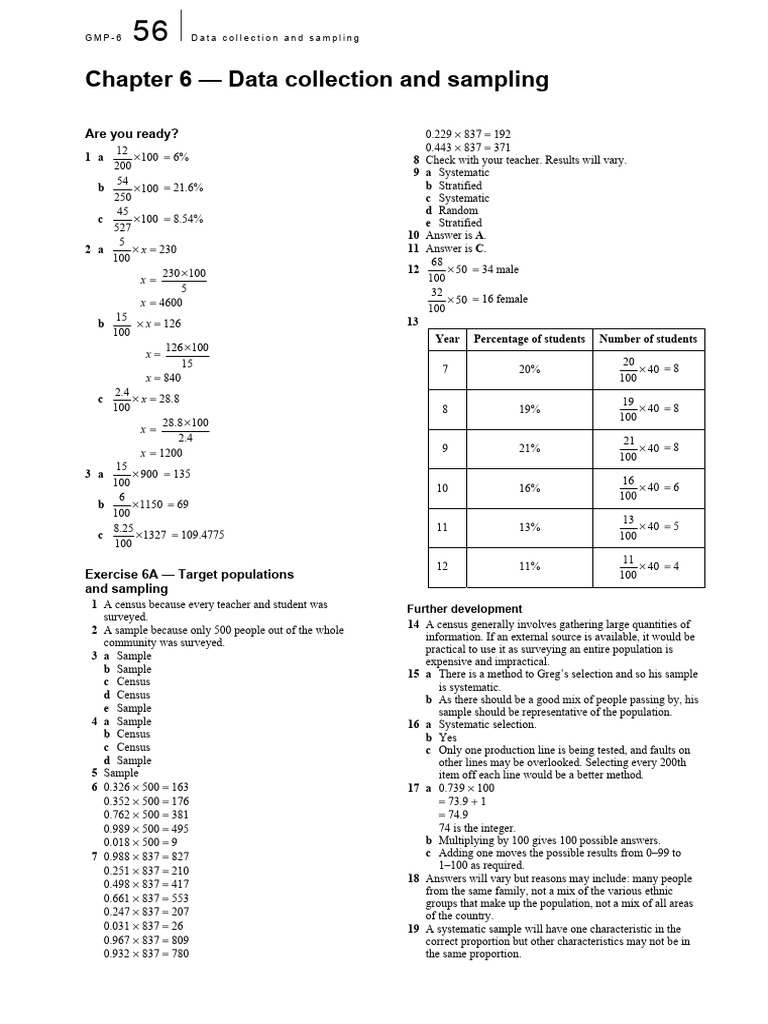 Data Collection and Sampling Techniques | PDF | Level Of Measurement ...