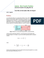 Forced Convection Heat Transfer For Plug Flow in Circular Tube - Constant Wall Heat Flux in Thermally Fully Developed Flow Region