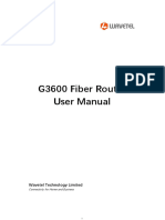 G3600 Fiber Router User Manual