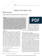 Depression in Athletes: Prevalence and Risk Factors: Eneral Edical Onditions