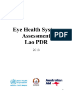 Eye Health System Assessment in Lao PDR 2013