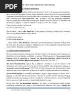 Form Is Concerned With Syntactic Structure Up To The Sentence Level, I.E. The Arrangement of Morphemes