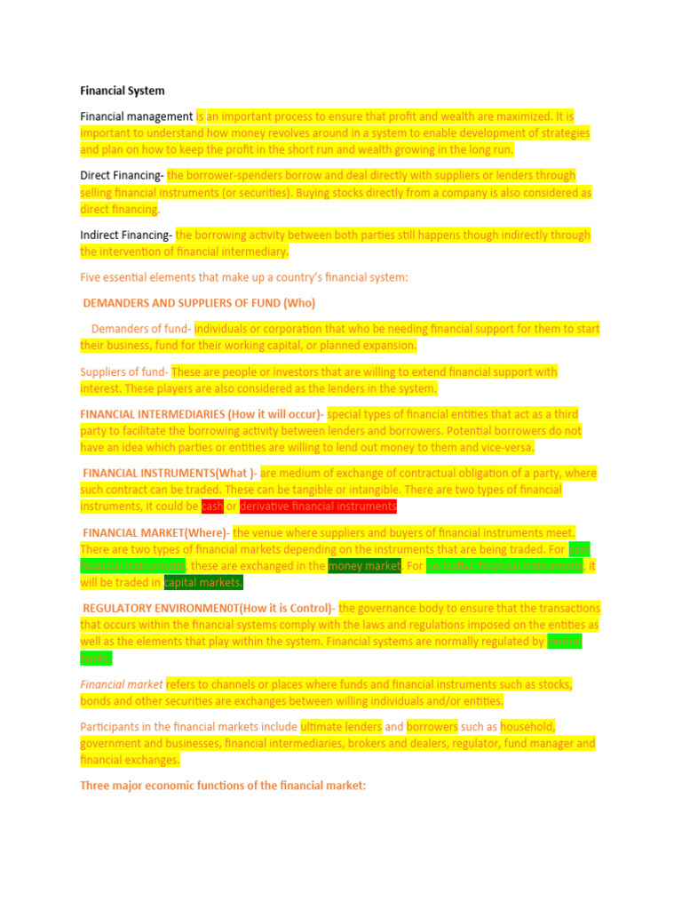 Financial Market Pdf