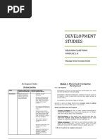 Development Studies Revision Questions - Module 1-81