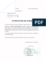 Attestation de Stage FSE