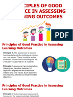 M2 Lesson 1 Principles of Good Practice in Assessing Learning Outcomes