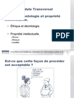 Cours-Ethique Déontologie Et Propriété Intellectuelle