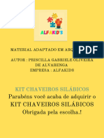 PDF Kit Chaveiro Do Alfabeto