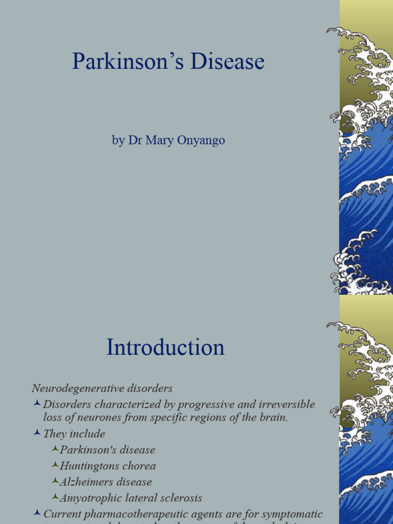 Pharmacotherapy of Parkinsons Disease | PDF