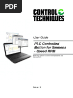 PLC Controlled Motion For Siemens - Speed RPM