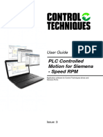 PLC Controlled Motion For Siemens - Speed RPM