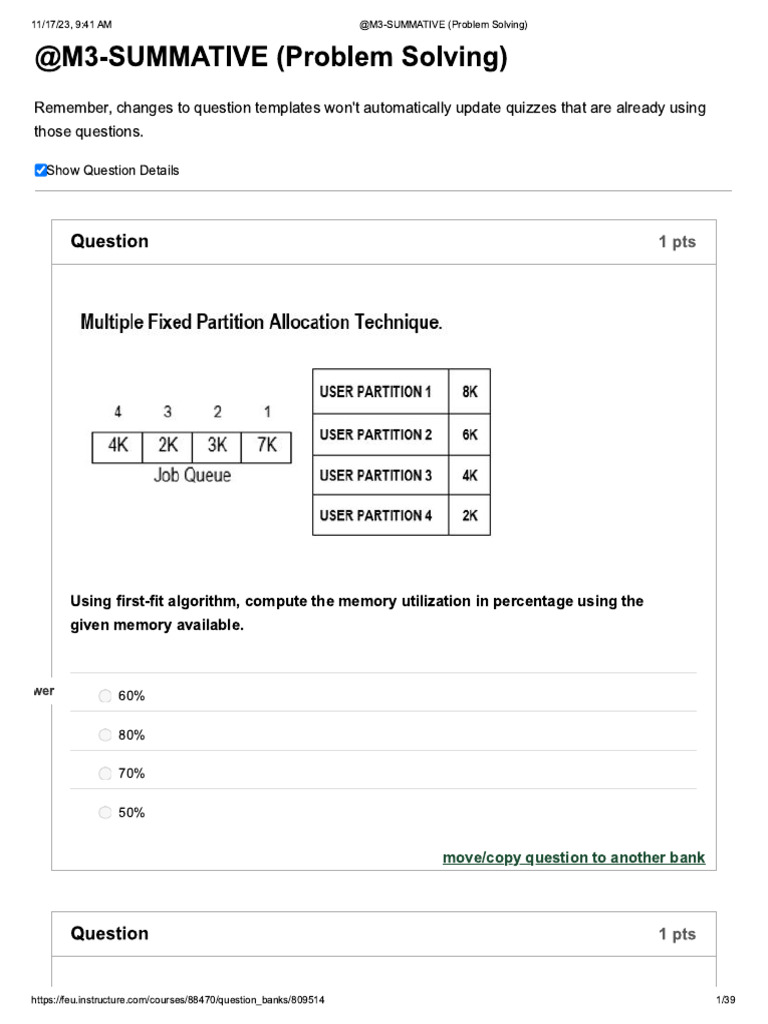 M3 SUMMATIVE Problem Solving | PDF