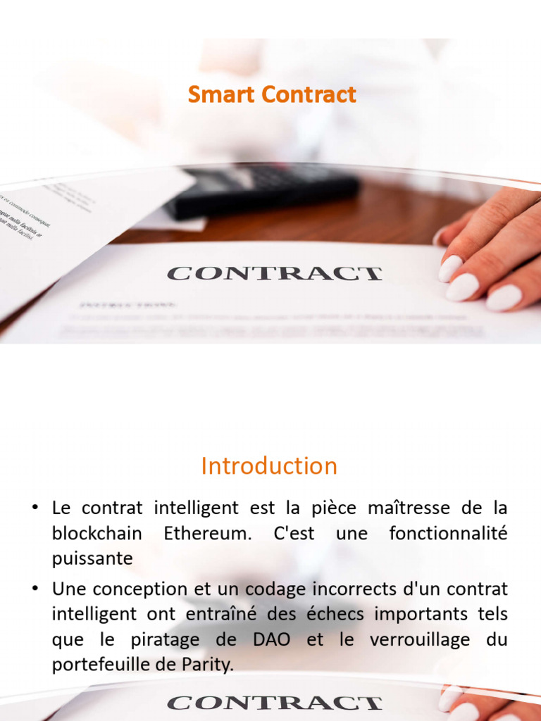 Contrats Intelligents Ethereum: Guide Complet | PDF | Compilateur |  Informatique