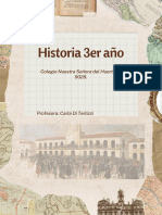 Cuadernillo Historia 3er Año Ntra. Señora Del Huerto