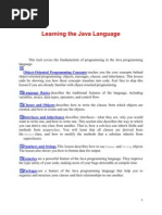 Learning The Java Language