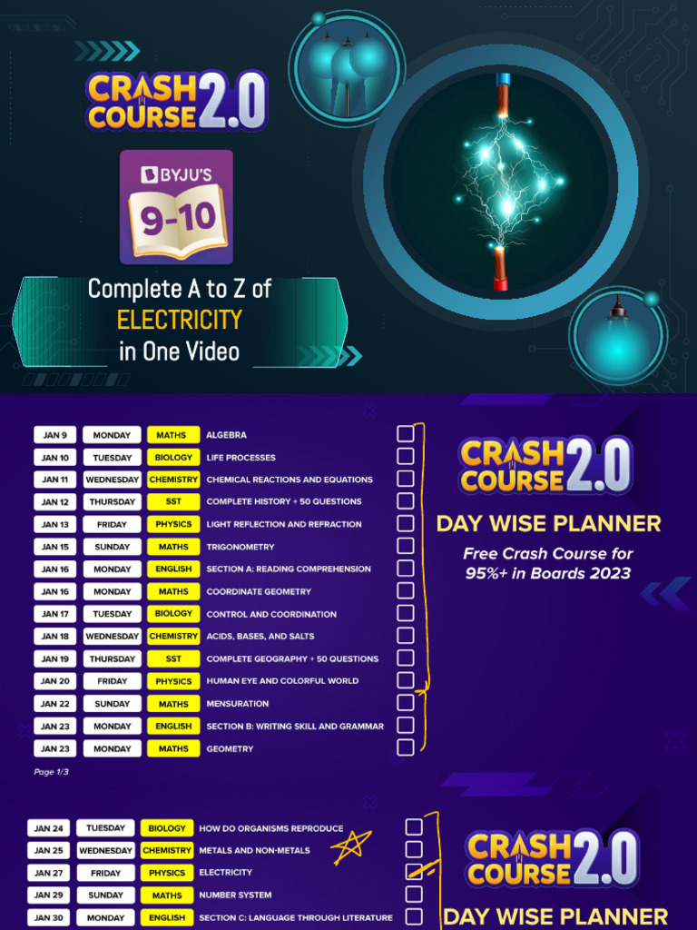 Crash Course Electricity PDF Series And Parallel Circuits