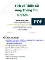 Phân Tích và Thiết Kế Hệ Thống Thông Tin