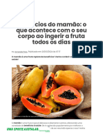 Benefícios Do Mamão - o Que Acontece Com o Seu Corpo Ao Ingerir A Fruta Todos Os Dias - TudoGostoso