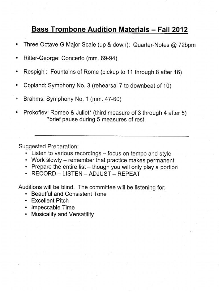 BassTromboneAuditionMaterials (ROMEU AND JULIET included) PDF