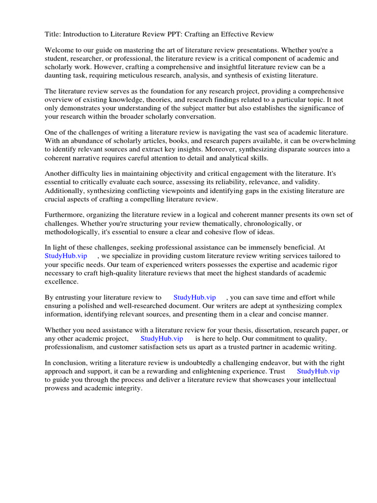 introduction-to-literature-review-pdf-literature-review-academic