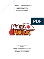 Proposal Sponsor Natsu Matsuri