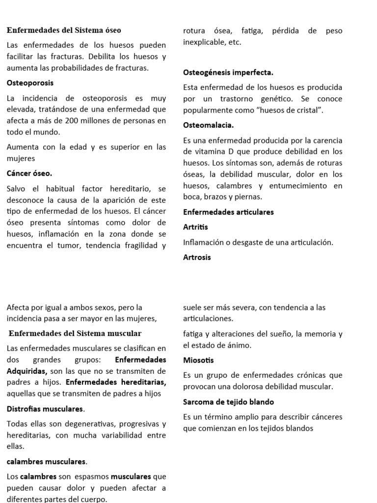 Sistemas Del Cuerpo Humano Enfermedades | PDF