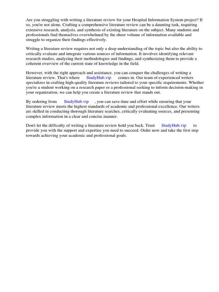 Hospital Information System Examples