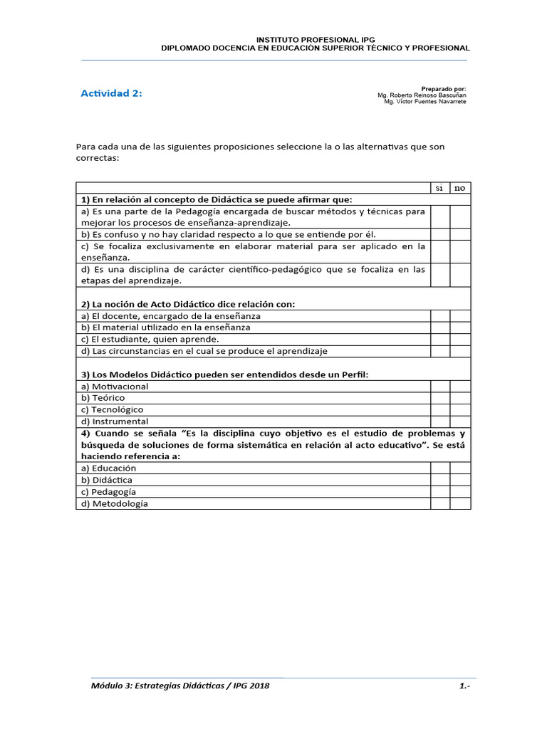 Modulo 3 Actividad 2 Descargar Gratis Pdf Enseñando Maestros