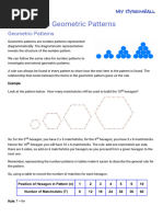 Numeric and Geometric Patterns