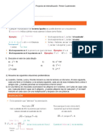 Proyecto de Intensificación Primer Cuatrimestre 1° Año