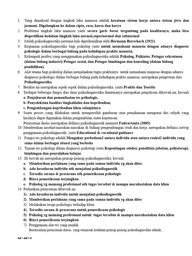 Latihan Soal PD 1 | PDF