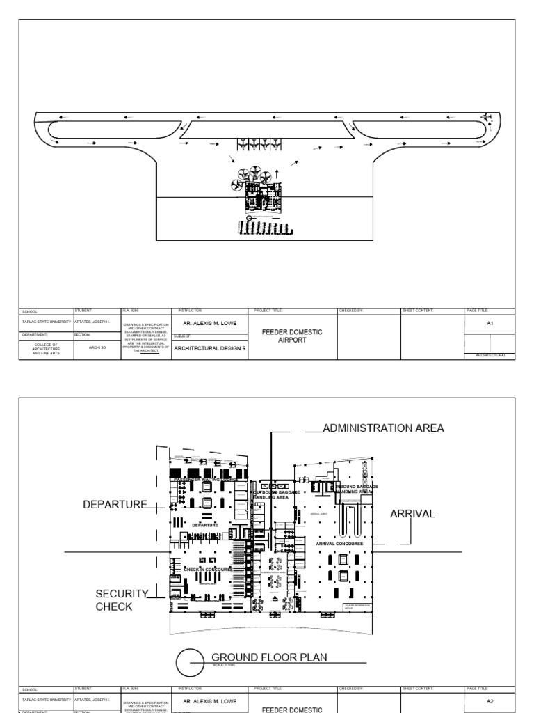 Feeder Domestic Airport Floor Plan | PDF | Aviation
