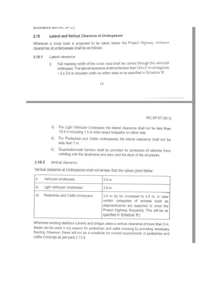 As Per IRC 87 Manual | PDF