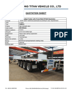 4 Axle Flatbed With Front Wall - Quotation