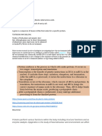 Bio Assess. Stuff - Protien Synthesis