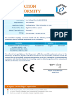 VDH-379,380 CE LVD Certificate Digital Surveillance System DSS7016-DR, DSS7000-S16DR