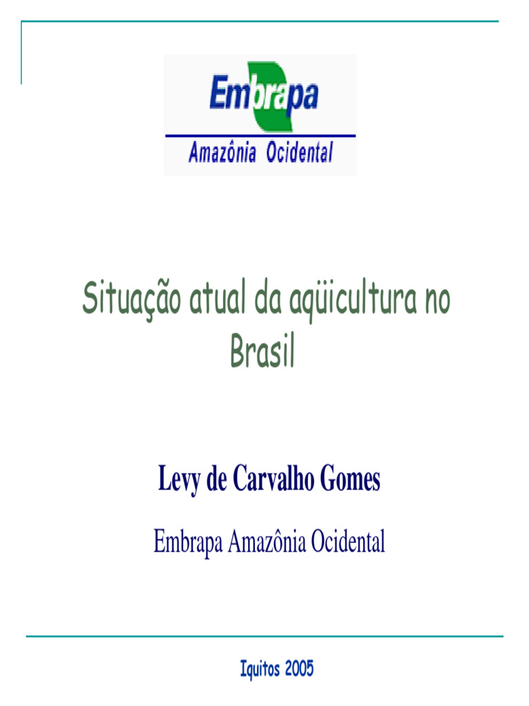 7 Presentacion EMBRAPA Brasil Levy de Carvalho Gomes | PDF ...