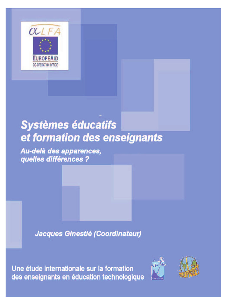 Formation des enseignants en éducation technologique | PDF ...