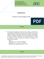 Exercícios de Sistemas Viários