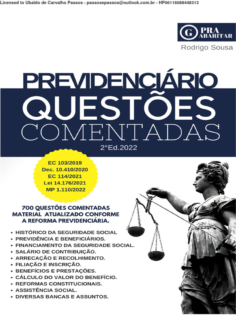 Direito Previdenciário - Questões | PDF