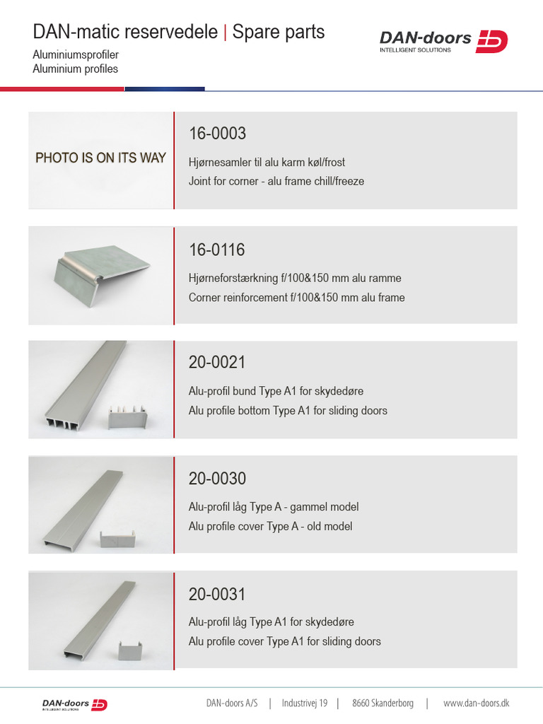 DAN Matic Aluminiumsprofiler | PDF