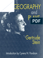 STEIN, Gertrude. Geography and Plays