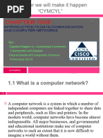 1 Chapter One Introduction To Data Communication and Computer Networking