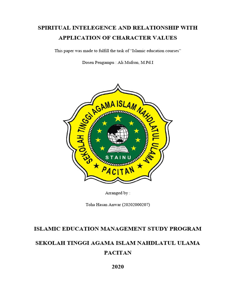 Tugas Ilmu Pendidikan Islam Pdf