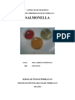 Salmonella: Laporan Hasil Praktikum Analisis Mikrobiologi Hasil Perikanan